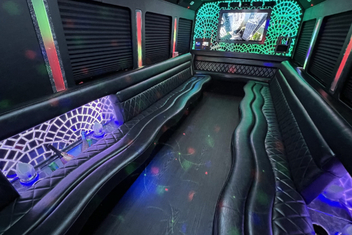 Macon Limo Bus Interior