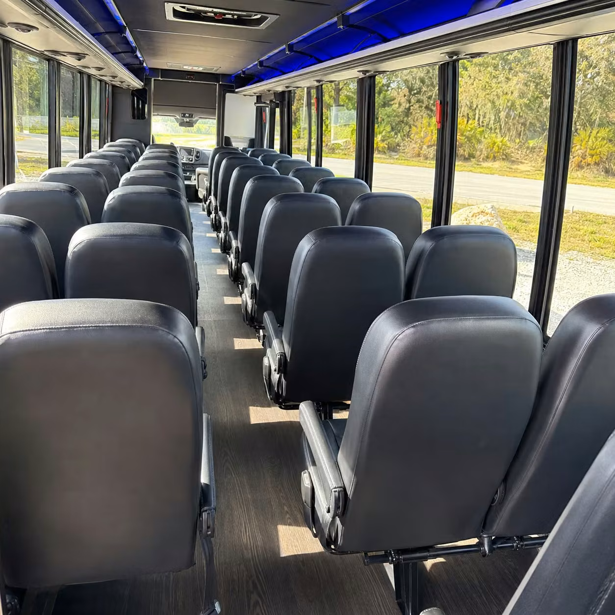 25 passenger minibus inside