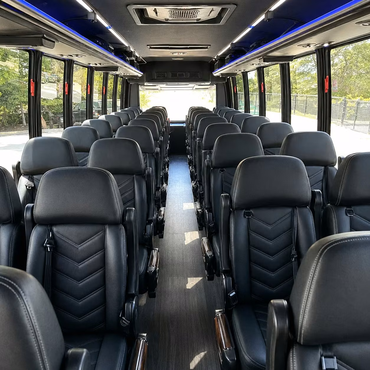 28 passenger minibus interior